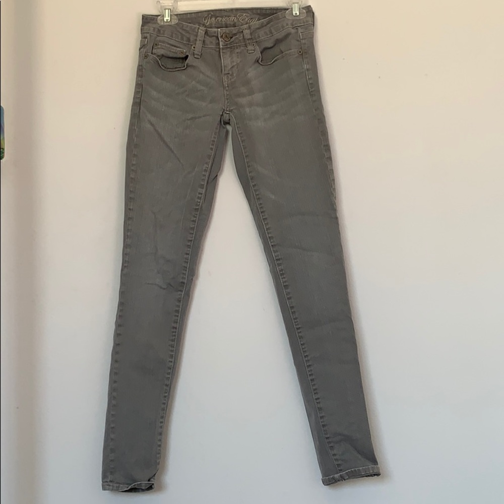 American Eagle Gray Skinny Jeans